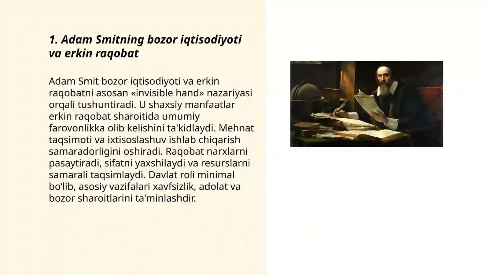 Adam Smitning iqtisodiy qarashlari 3