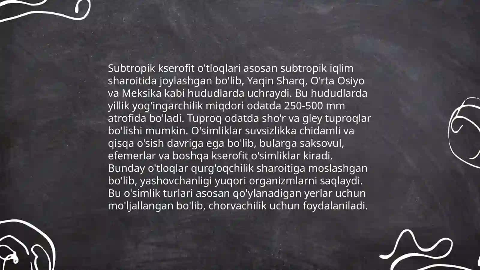 Subtropik kserofit o'tloqlari 3