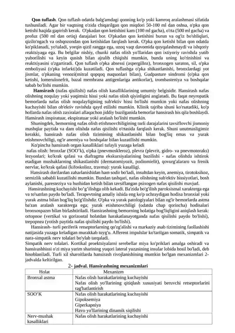 NAFAS OLISH A’ZOLARI KASALLIKLARINI 3
