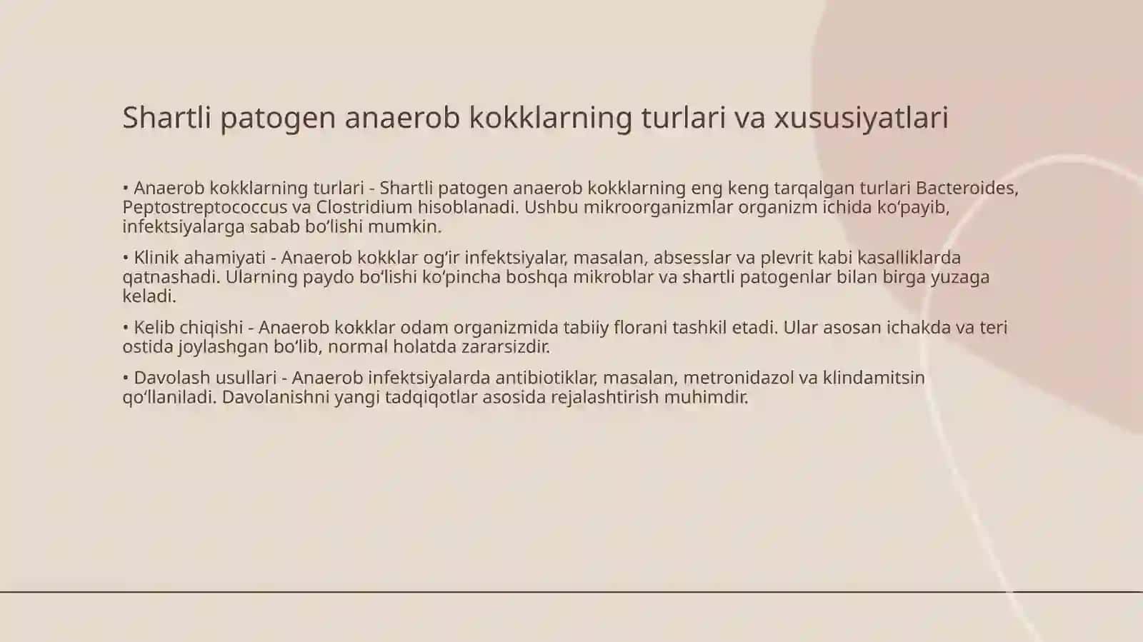 Shartli patogen anaerob kokklarni xususiyatlari 3