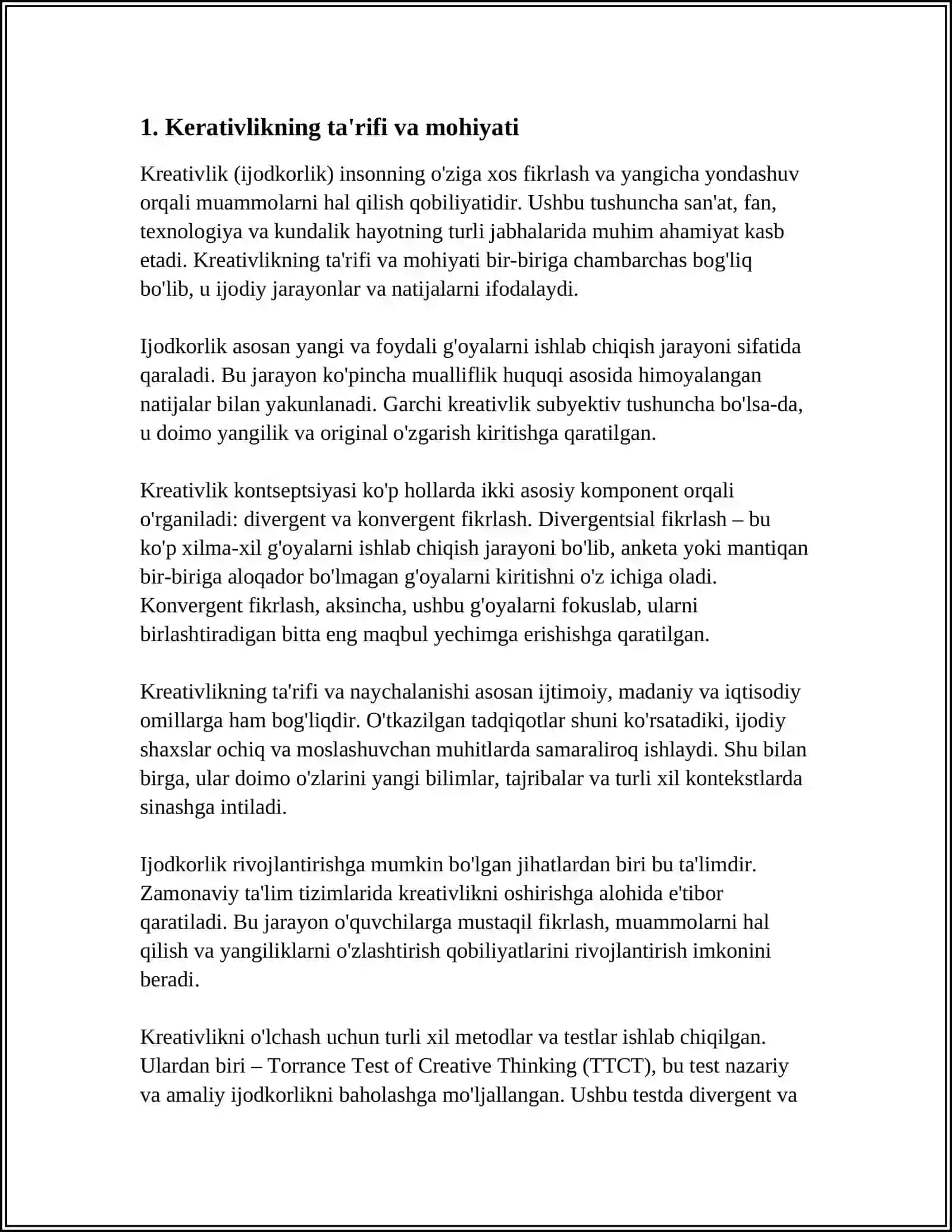 Kreativliknig Nima? 3
