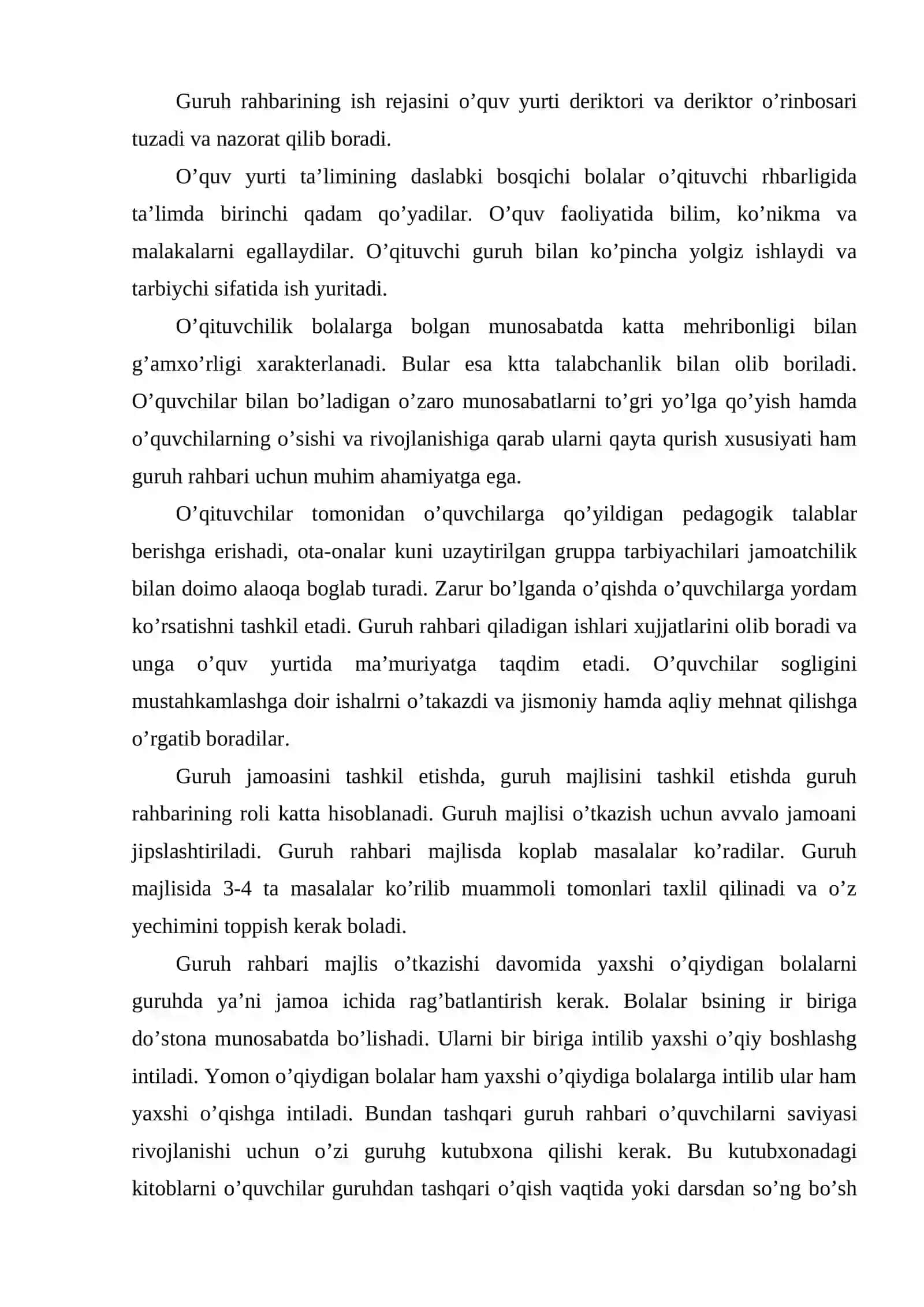 Tarbiyaviy ishlarni tashkil etish metodikasi kursi 3