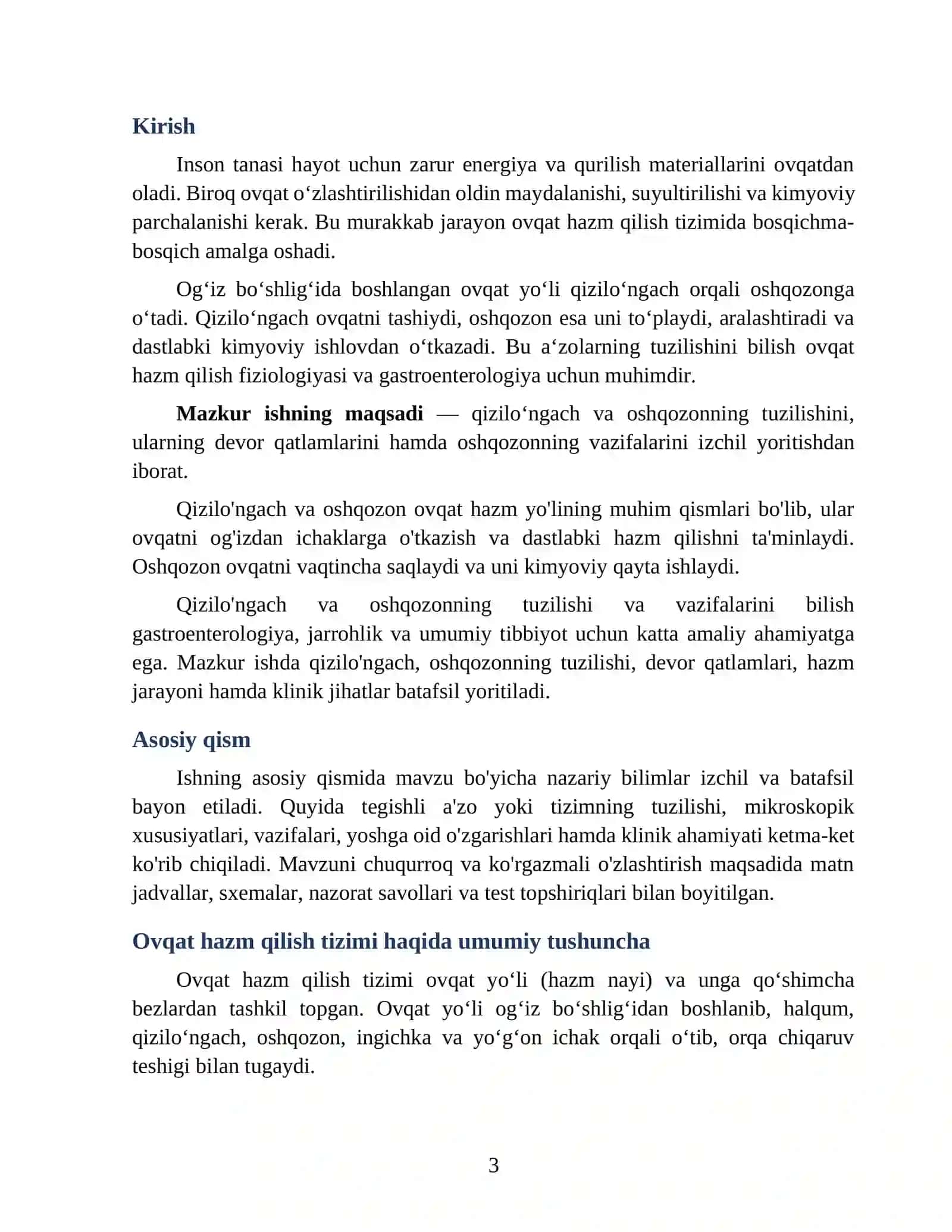 Qizilo‘ngach va oshqozonning tuzilishi 3