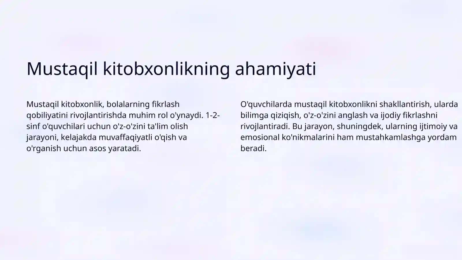 Mustaqil kitobxonlikni shakllantirish 3
