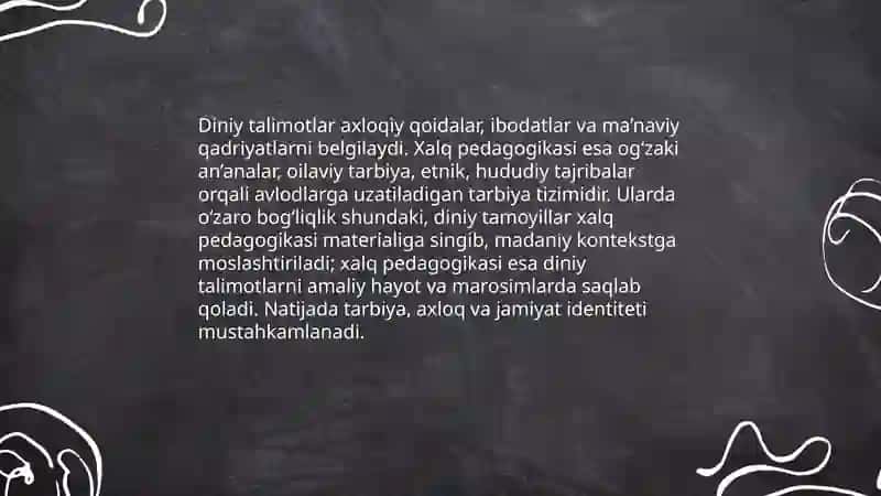 Diniy talimotlar va xalq pedagogikasi 3