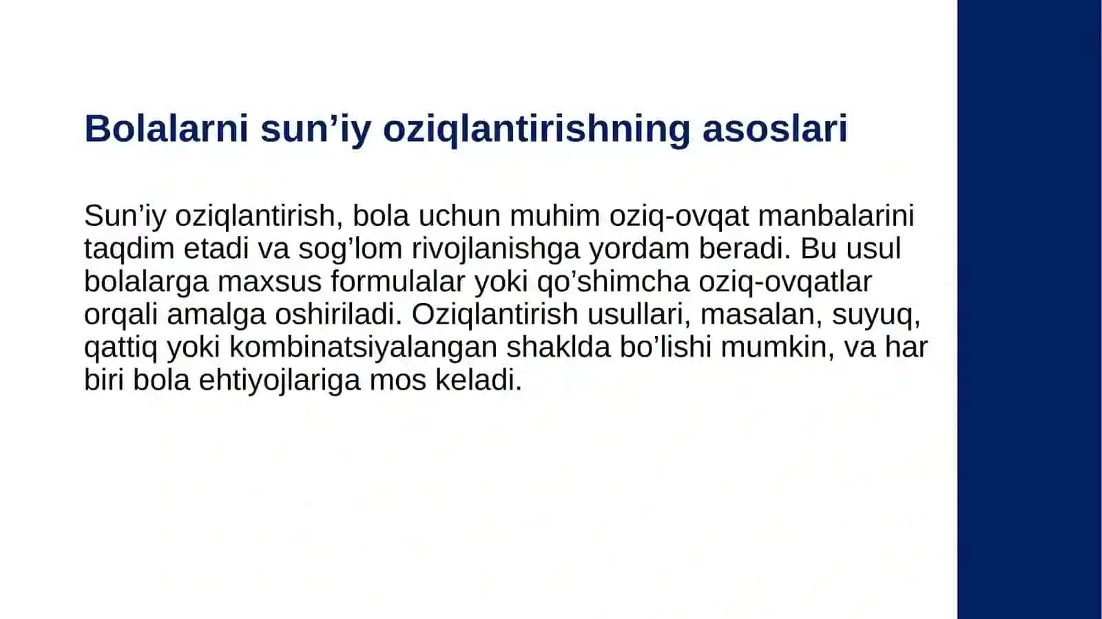 Bolalarni sunʼiy oziqlantirish texnikasi 3