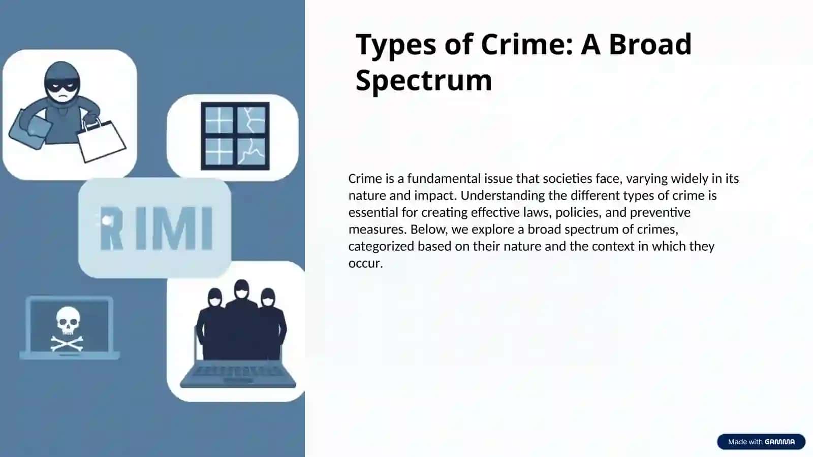 Understanding Crime: An Overview 3