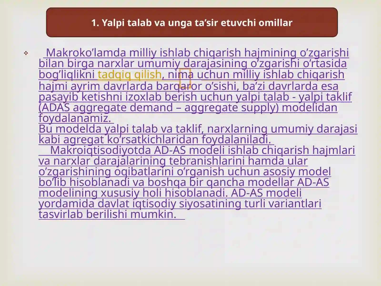 Yalpi talab va unga ta’sir etuvchi omillar 3