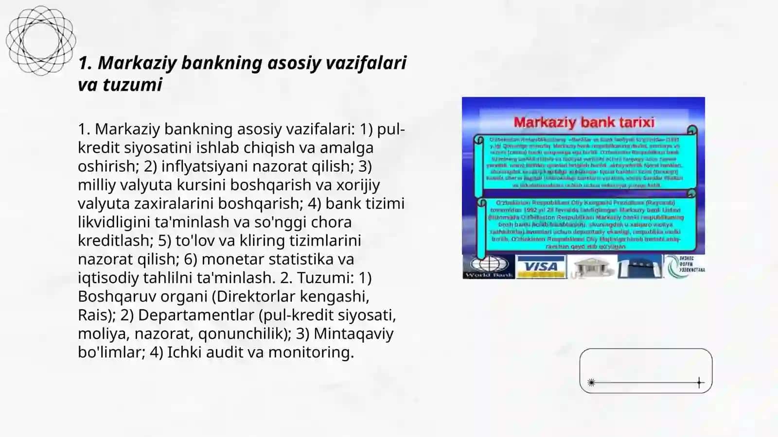 Pul kredit siyosati va markaziy bank faoliyati 3