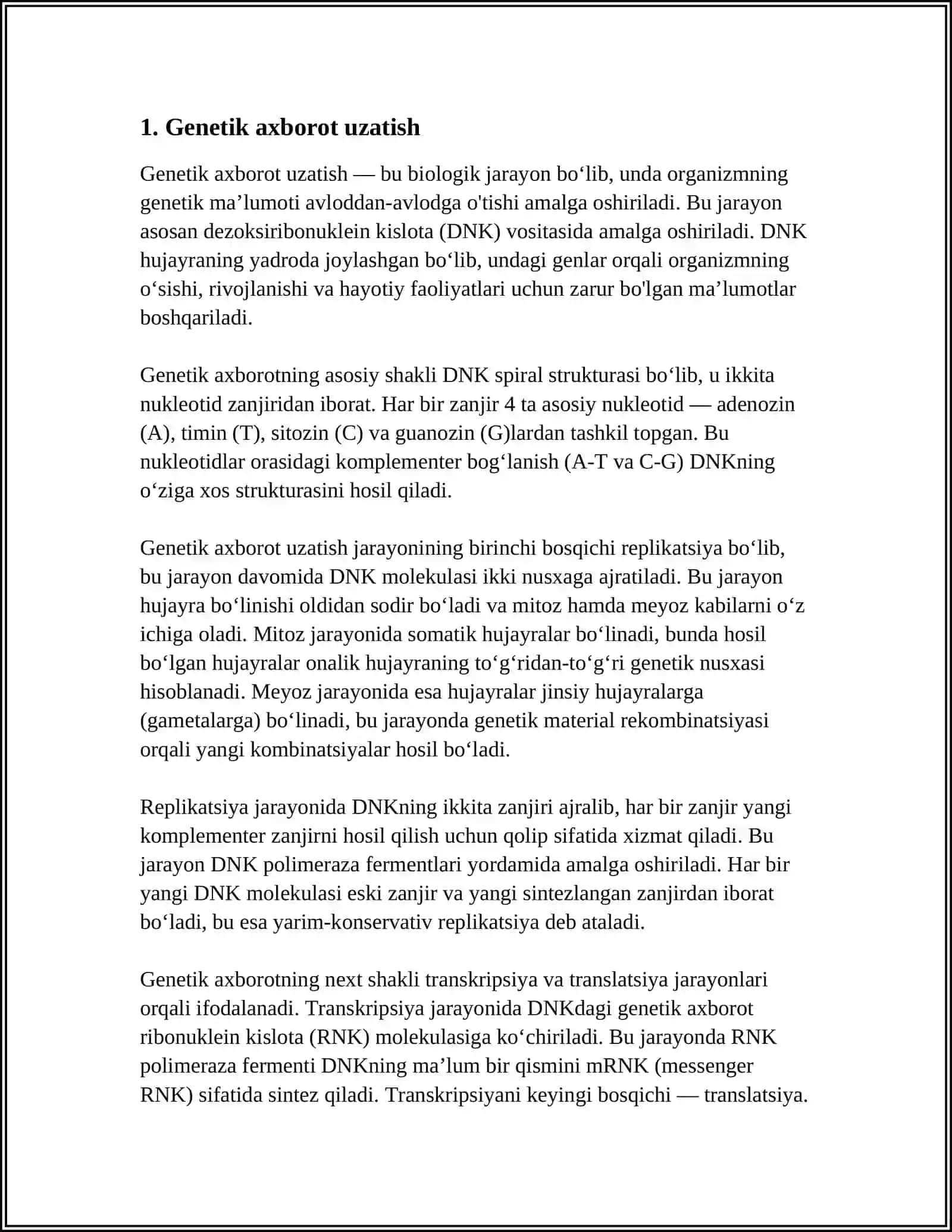 IRSIYATNING MOLEKULAR ASOSLARI 3