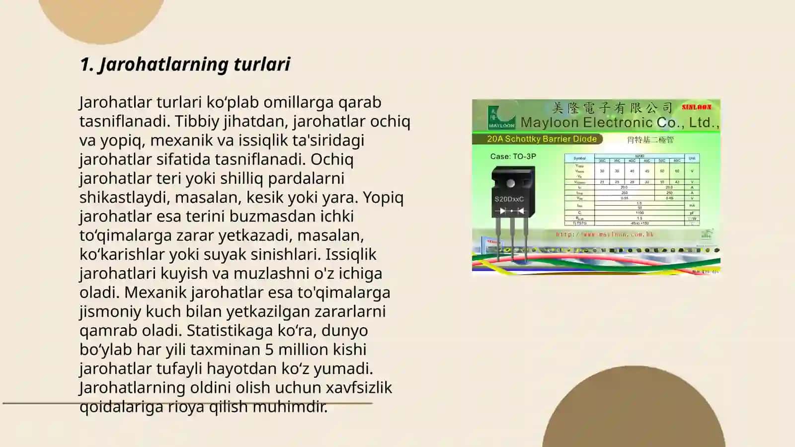 Jarohatlarning turlari 3
