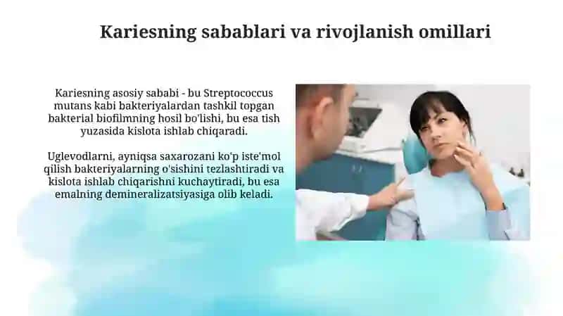 Karies, Pulpit va Nekroz Sabablari 3