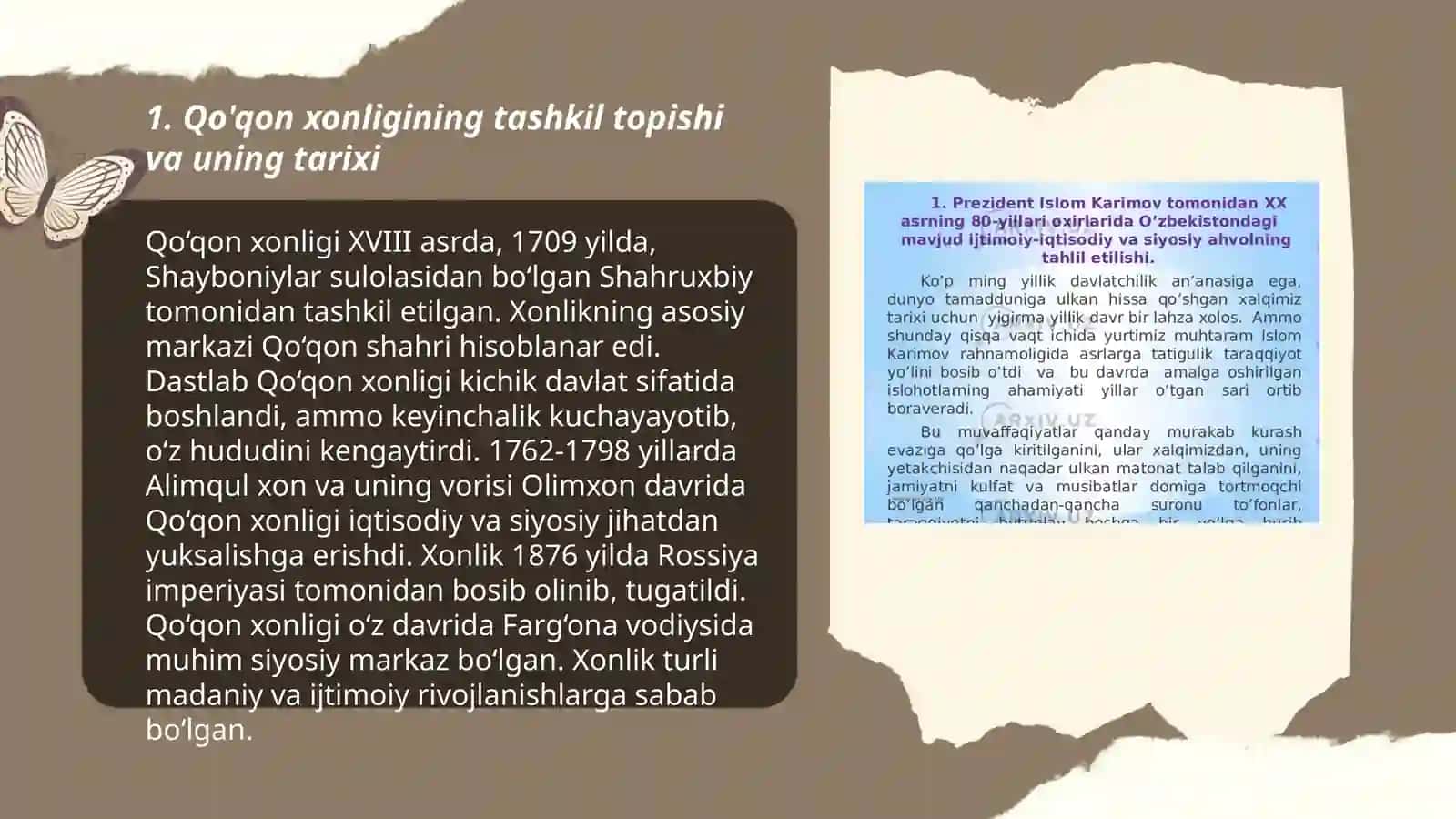 Qo'qon xonligi tashkil topishi va uning tarixi 3