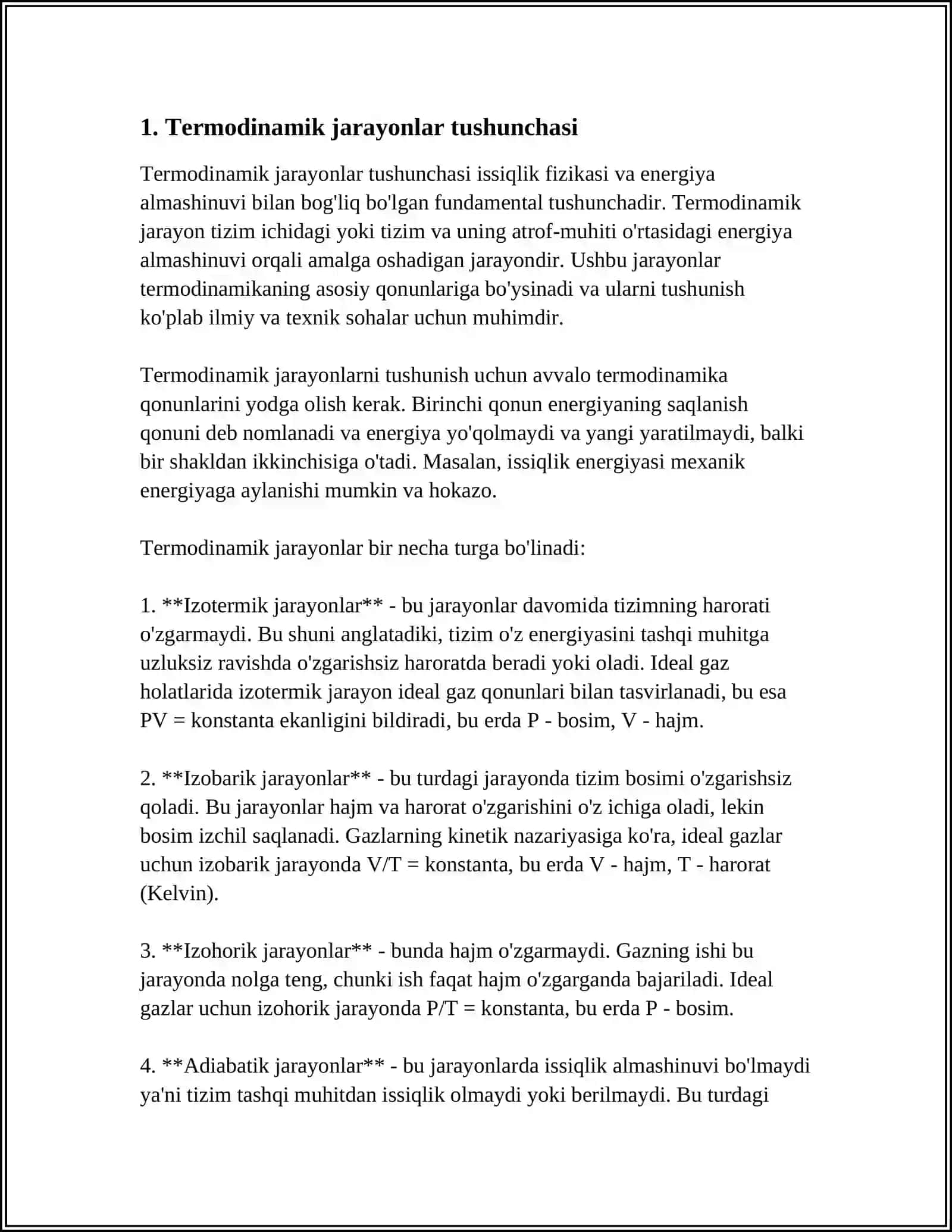 TERMODINAMIKANING BIRINCHI QONUNI 3
