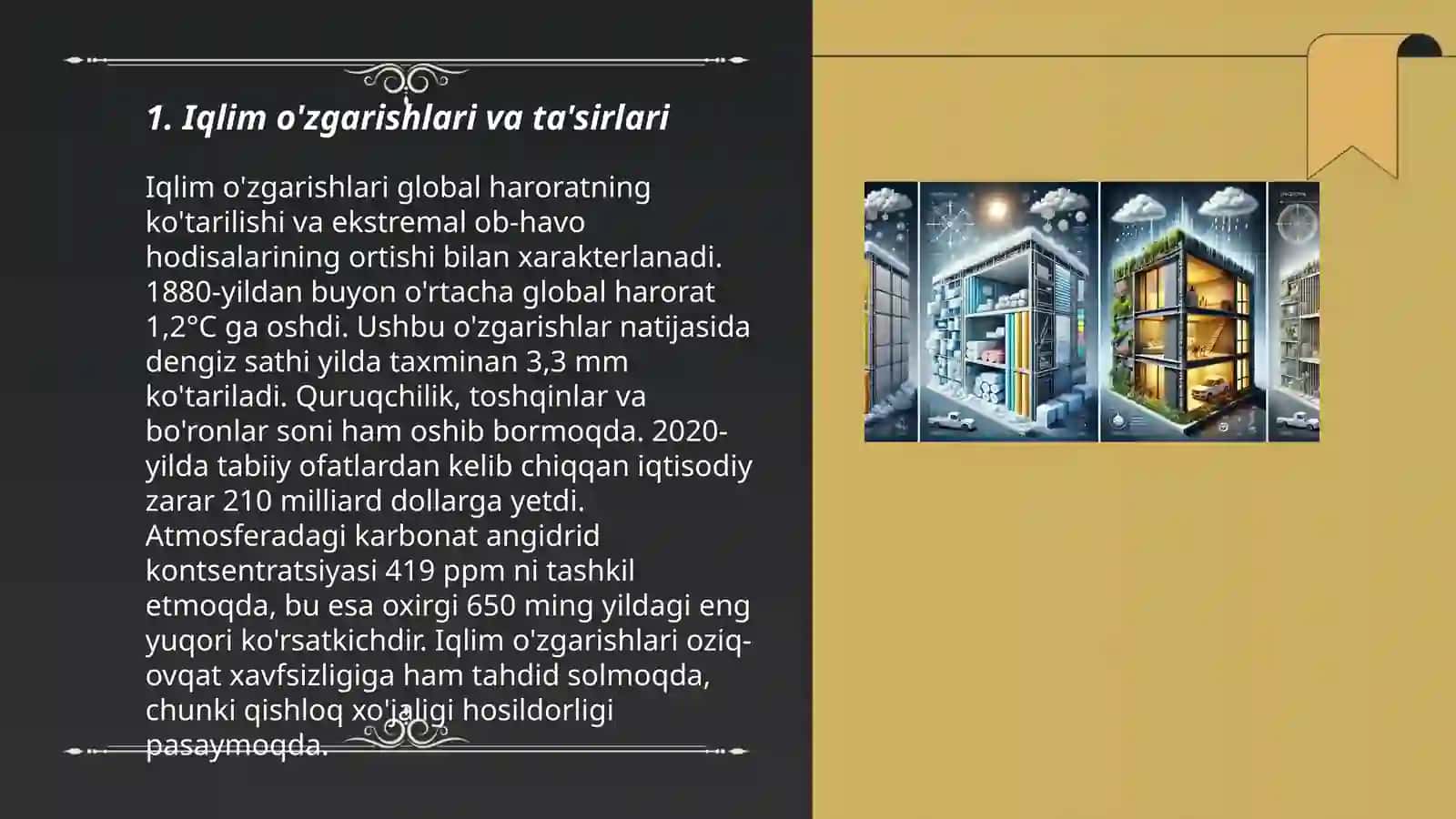 Iqlim o'zgarishlari va ta'sirlari 3