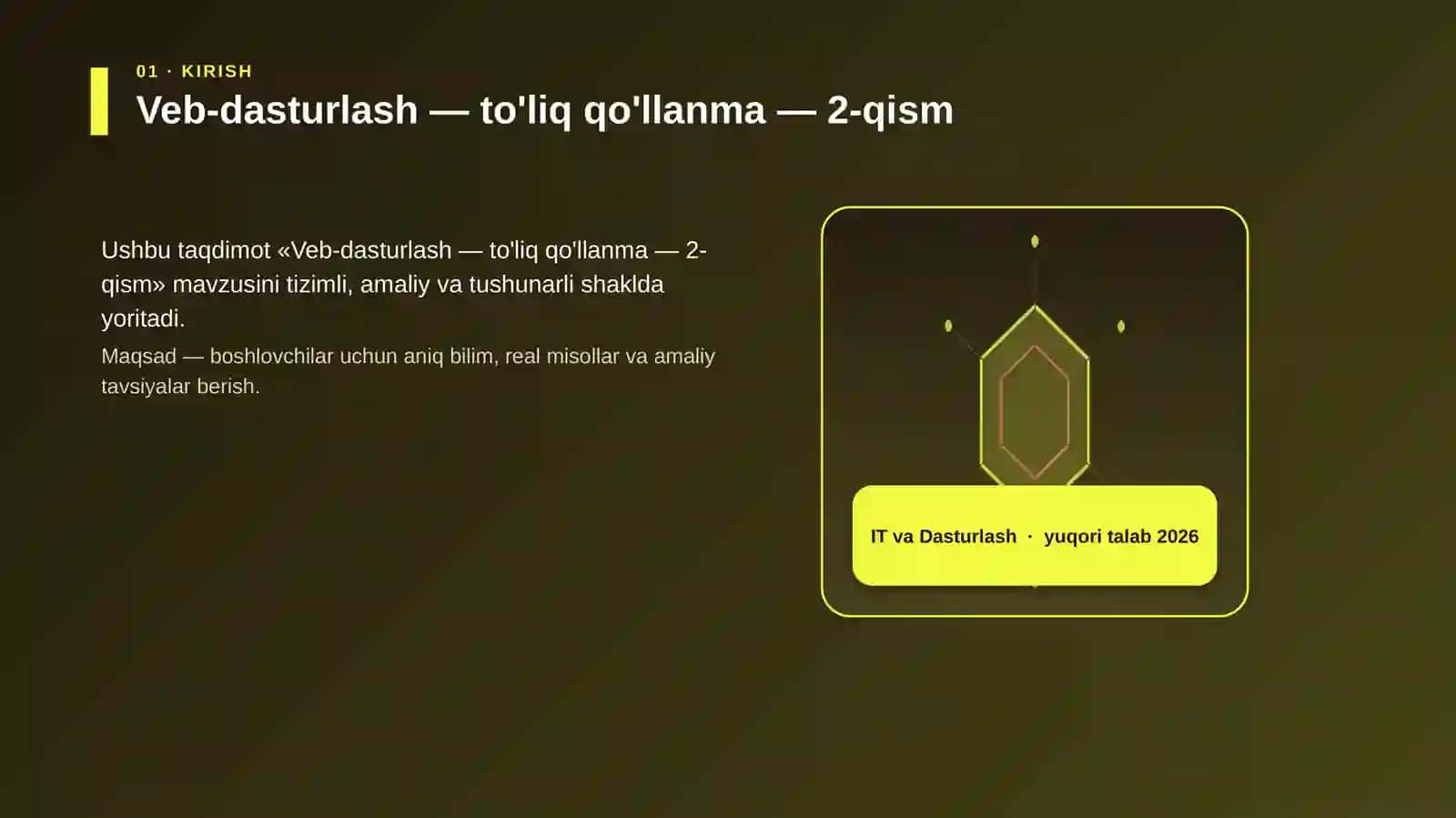 Veb-dasturlash — to'liq qo'llanma — 2-qism 3