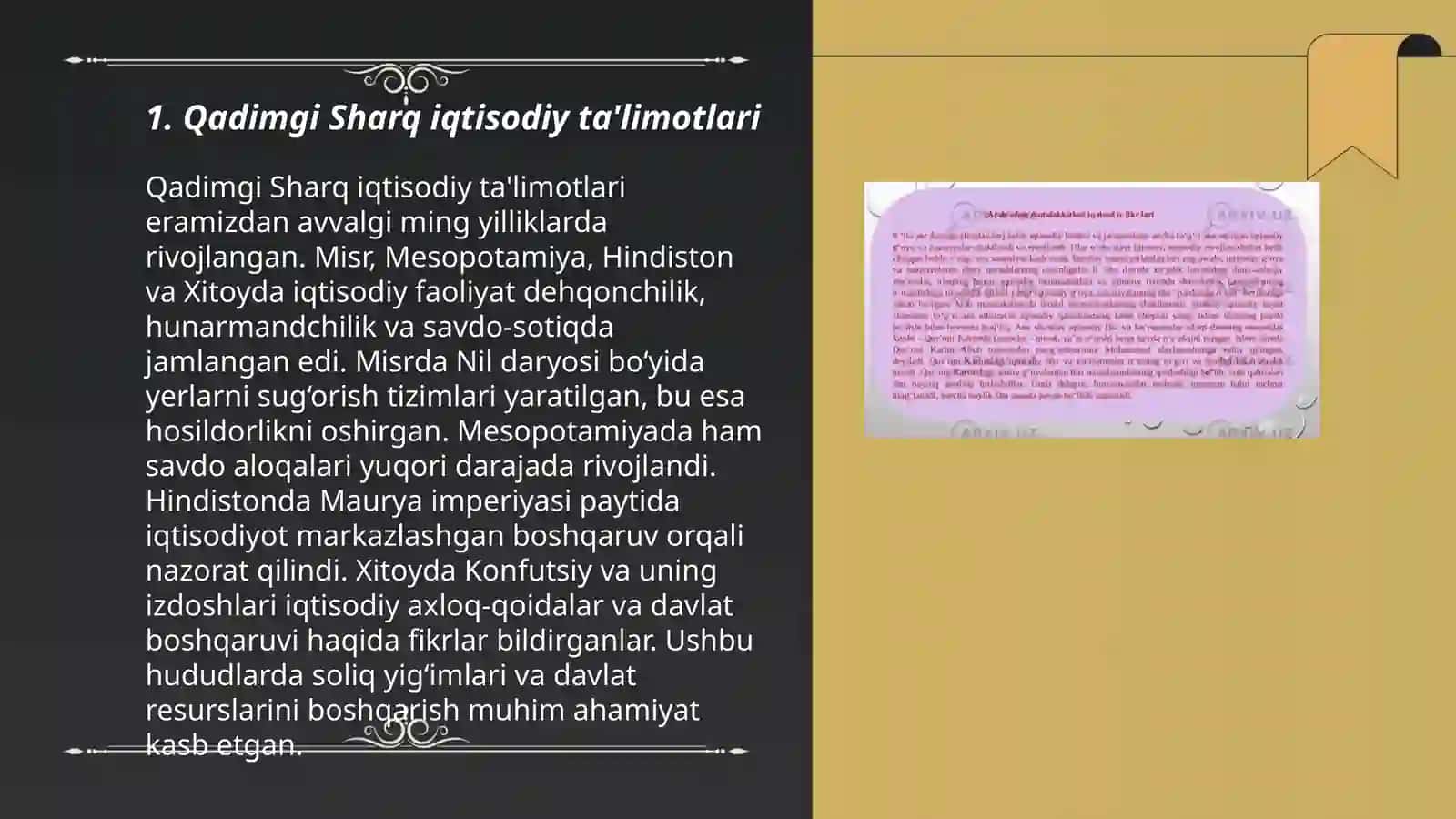Iqtisodiy taʼlimotlar tarixi 3