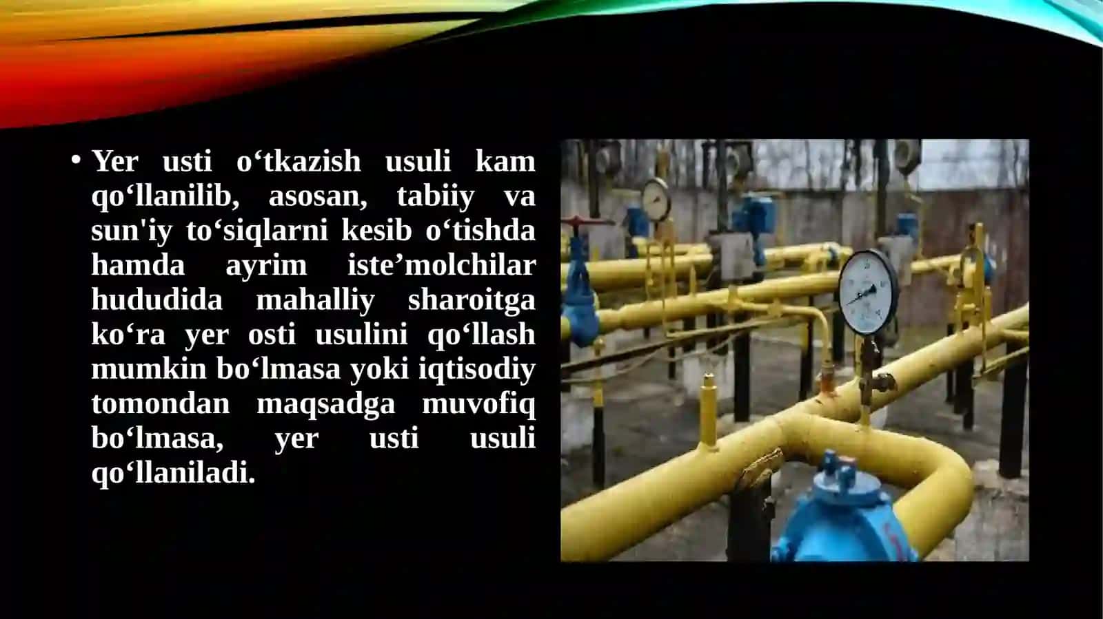 Yerostigazquvurlarining tuzilishi va ularni o'tkazish usullari 3