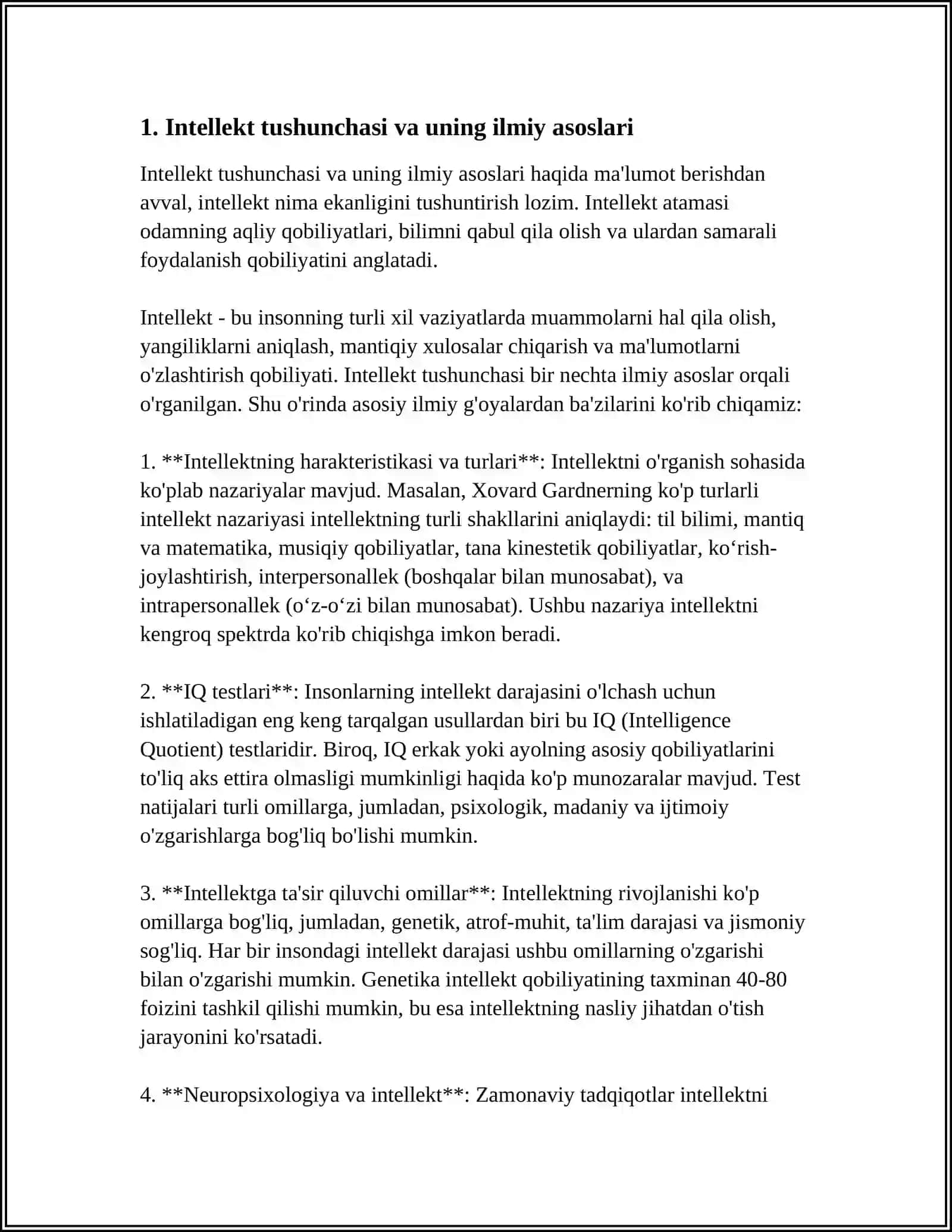 INTELLEKTNI O‘LCHASH METOD VA METODIKALARI 3
