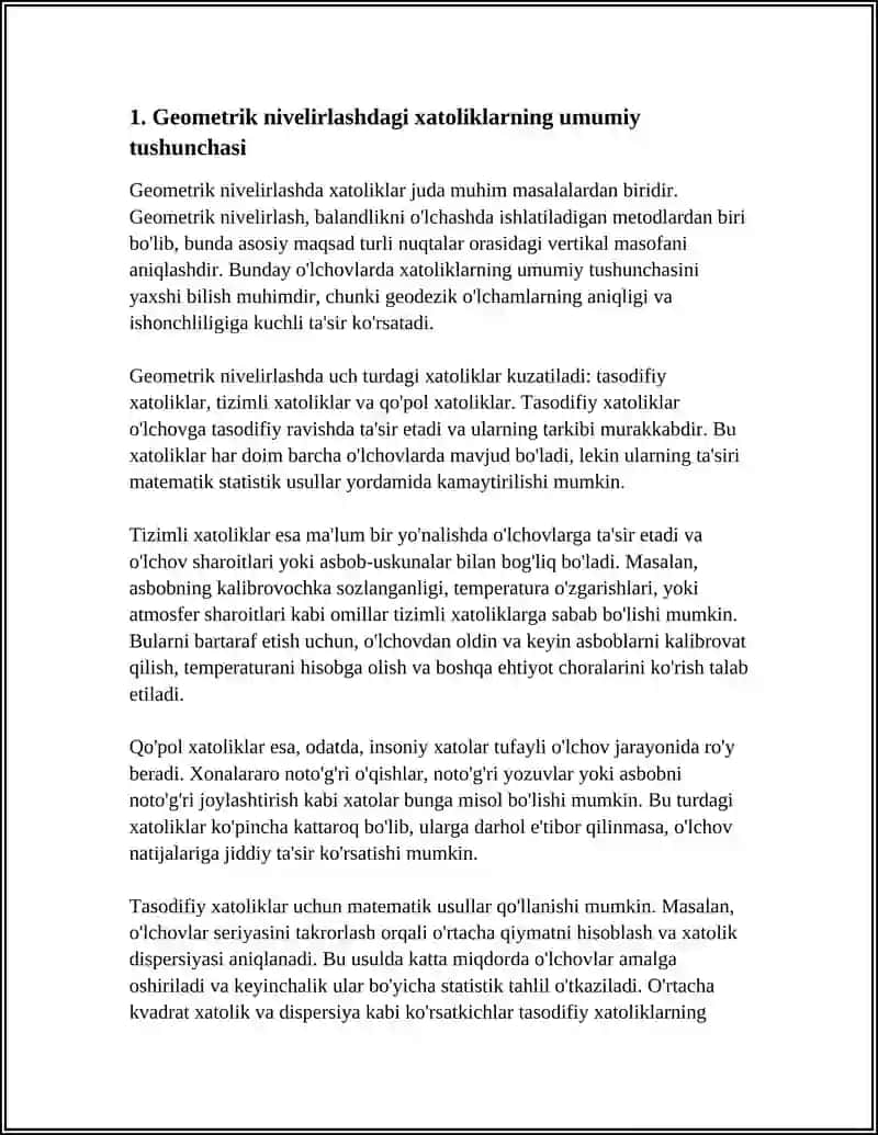 GEOMETRIK NIVELIRLASHDAGI XATOLIK 3