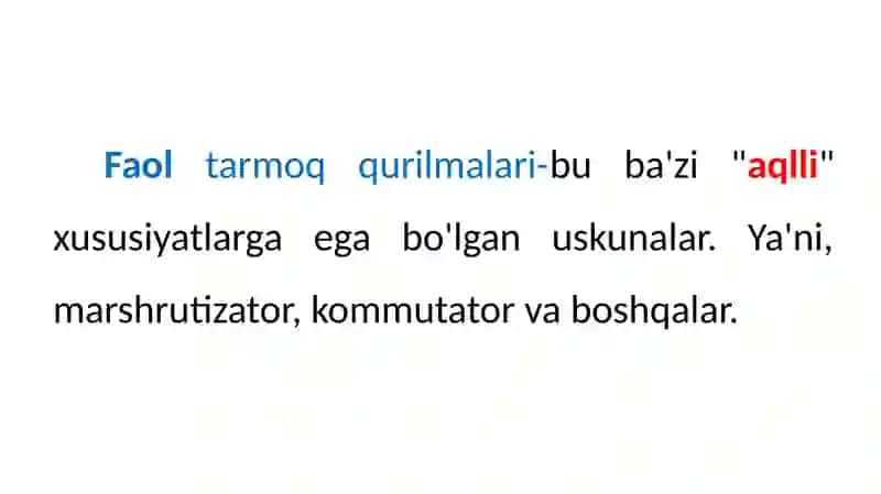 Tarmoqqurilmalari 3