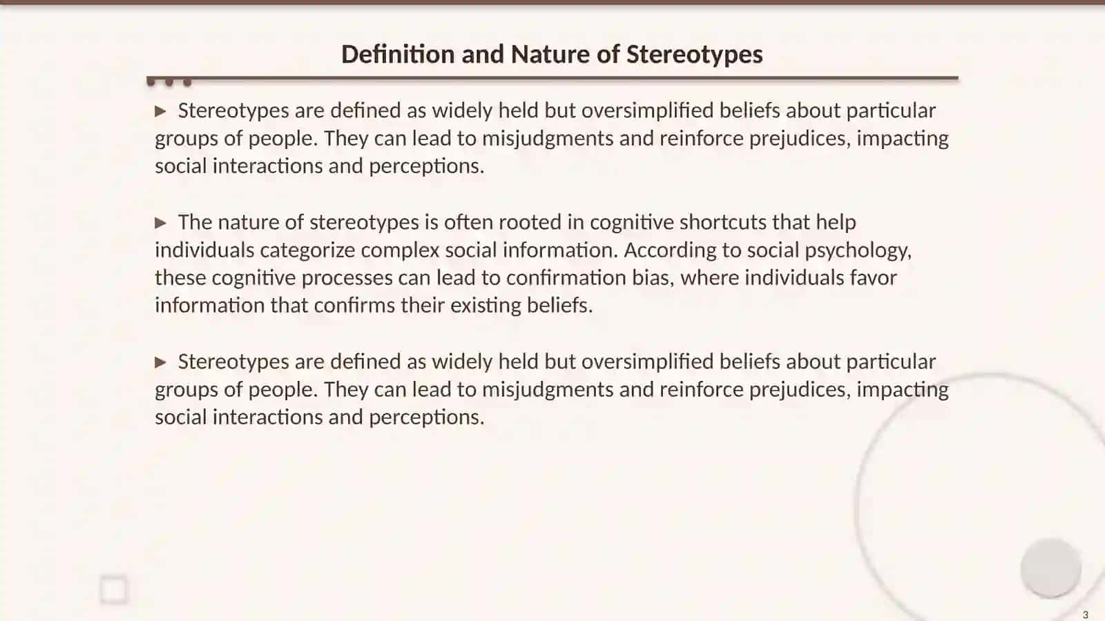 Stereotip turlari stereotipni o’zlashtirish 3