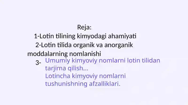 Lotin tilidagi kimyoviym oddiy moddalar nomlanishi 3