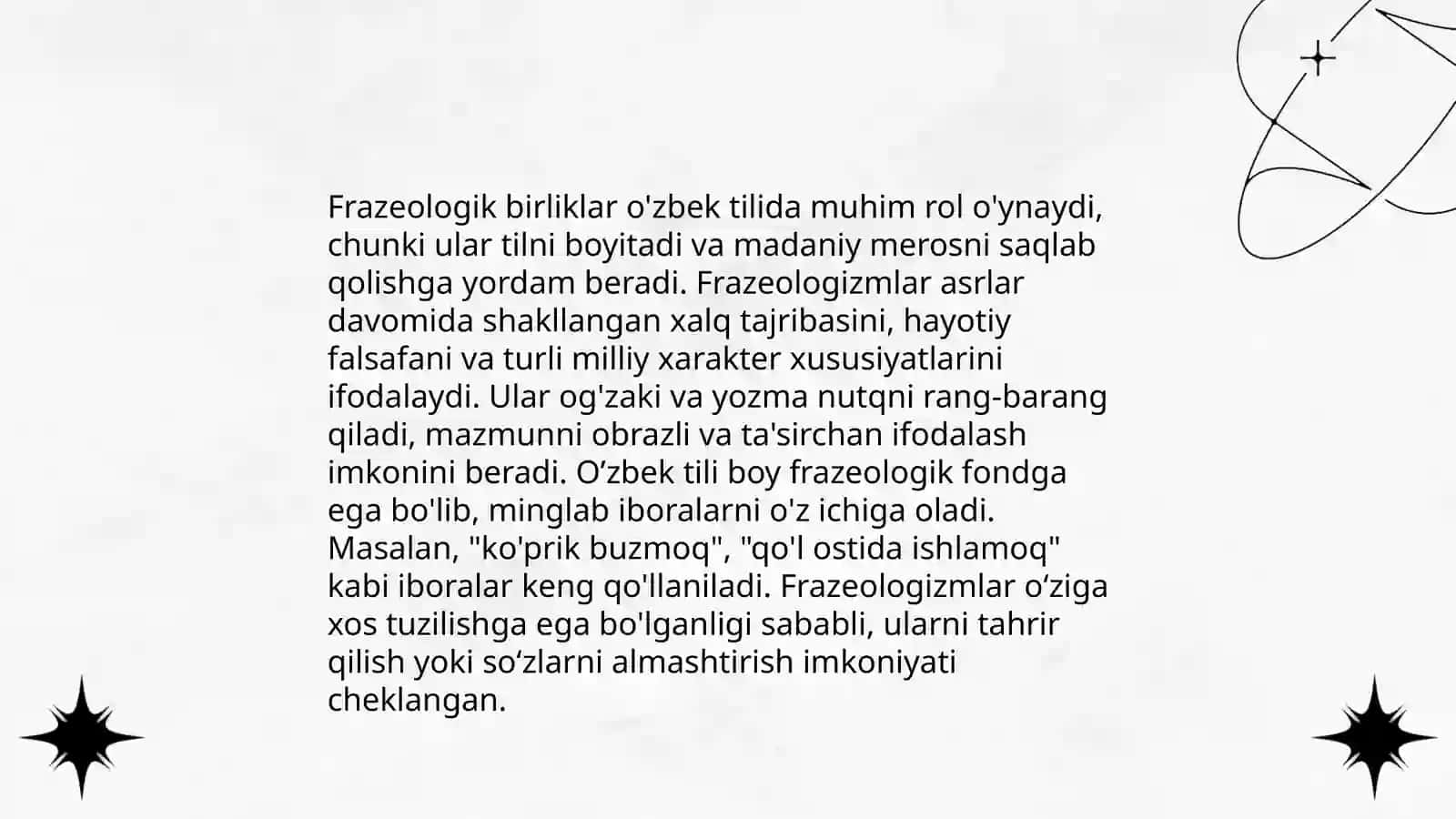 Frazemalar va ularning semantik xususiyatlari 3