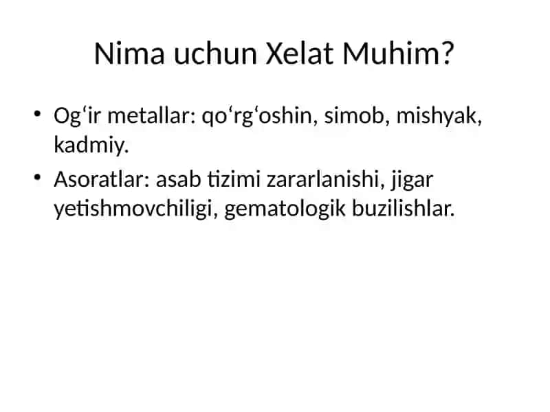 Xelat Terapiyasi (Chelation Therapy) 3
