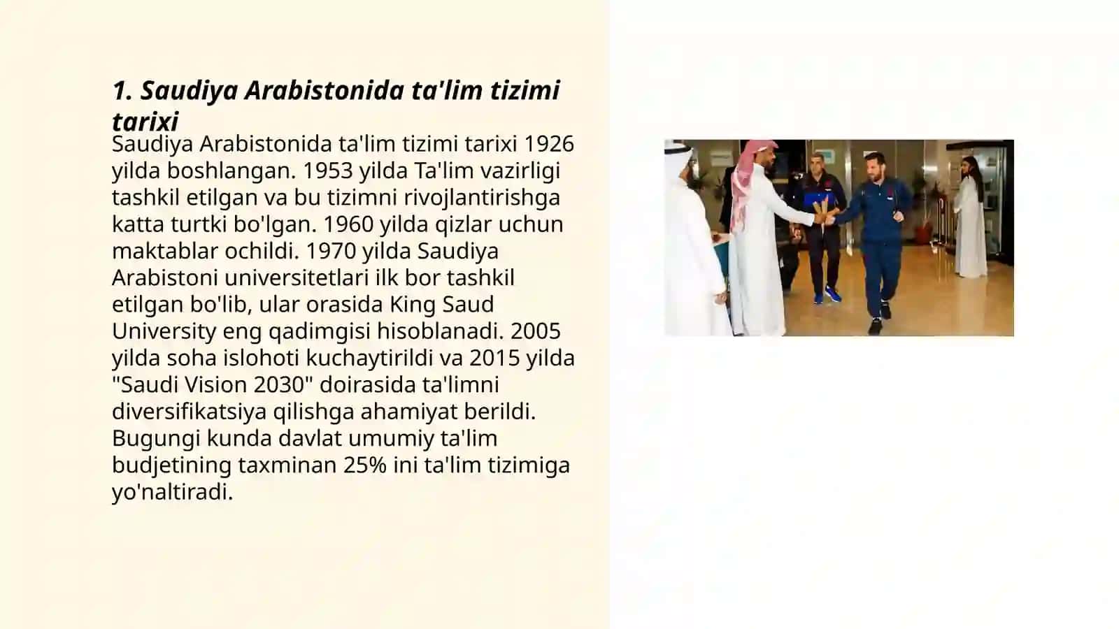 Saudiya Arabistoni ta'lim tizimi 3