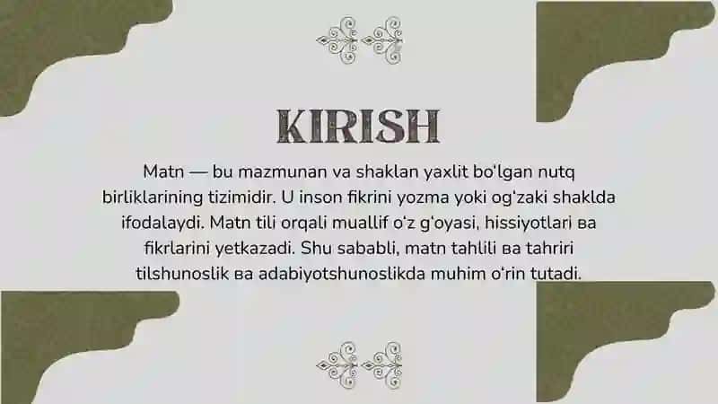 MATN TAHLILI VA TAHRIRI 3