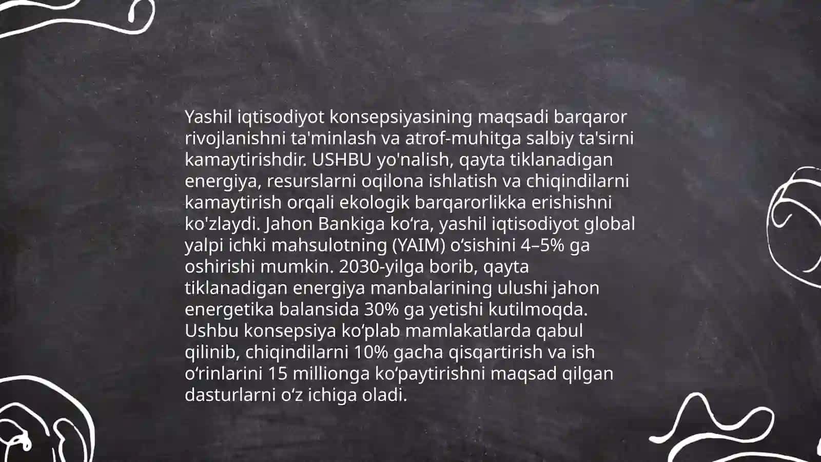 Yashil iqtisodiyot asoslari 3