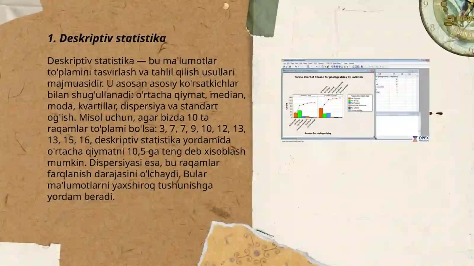Statistik tahlil masalalarini Ms Excel dasturidan foydalanib yechish 3