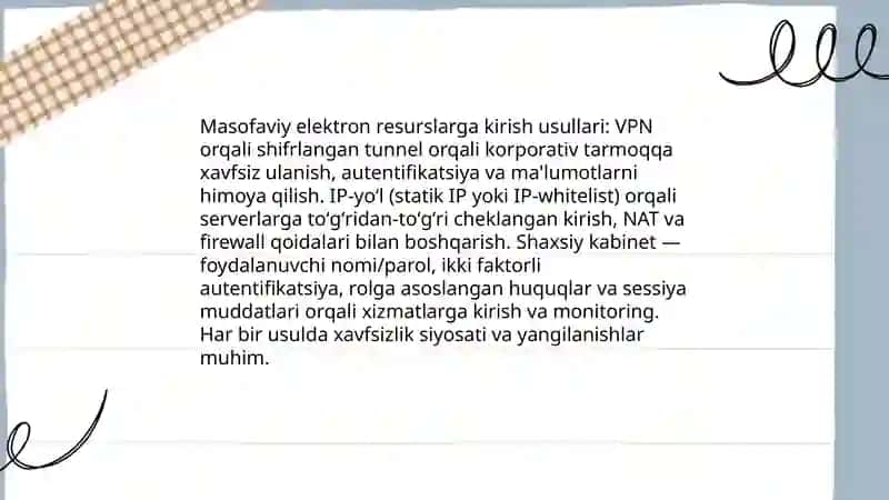 Masofaviy elektron resurslar bilan ishlash 3