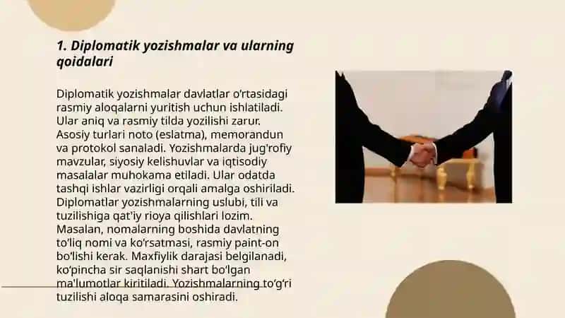 Diplomatik yozishmalar 3