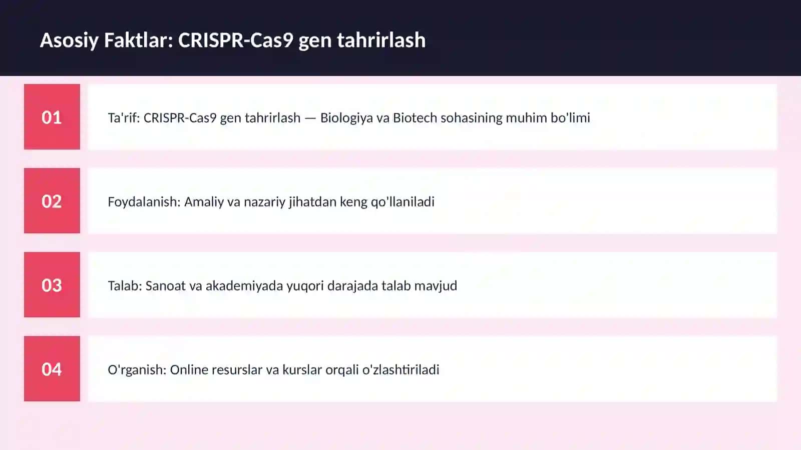 CRISPR-Cas9 gen tahrirlash 3