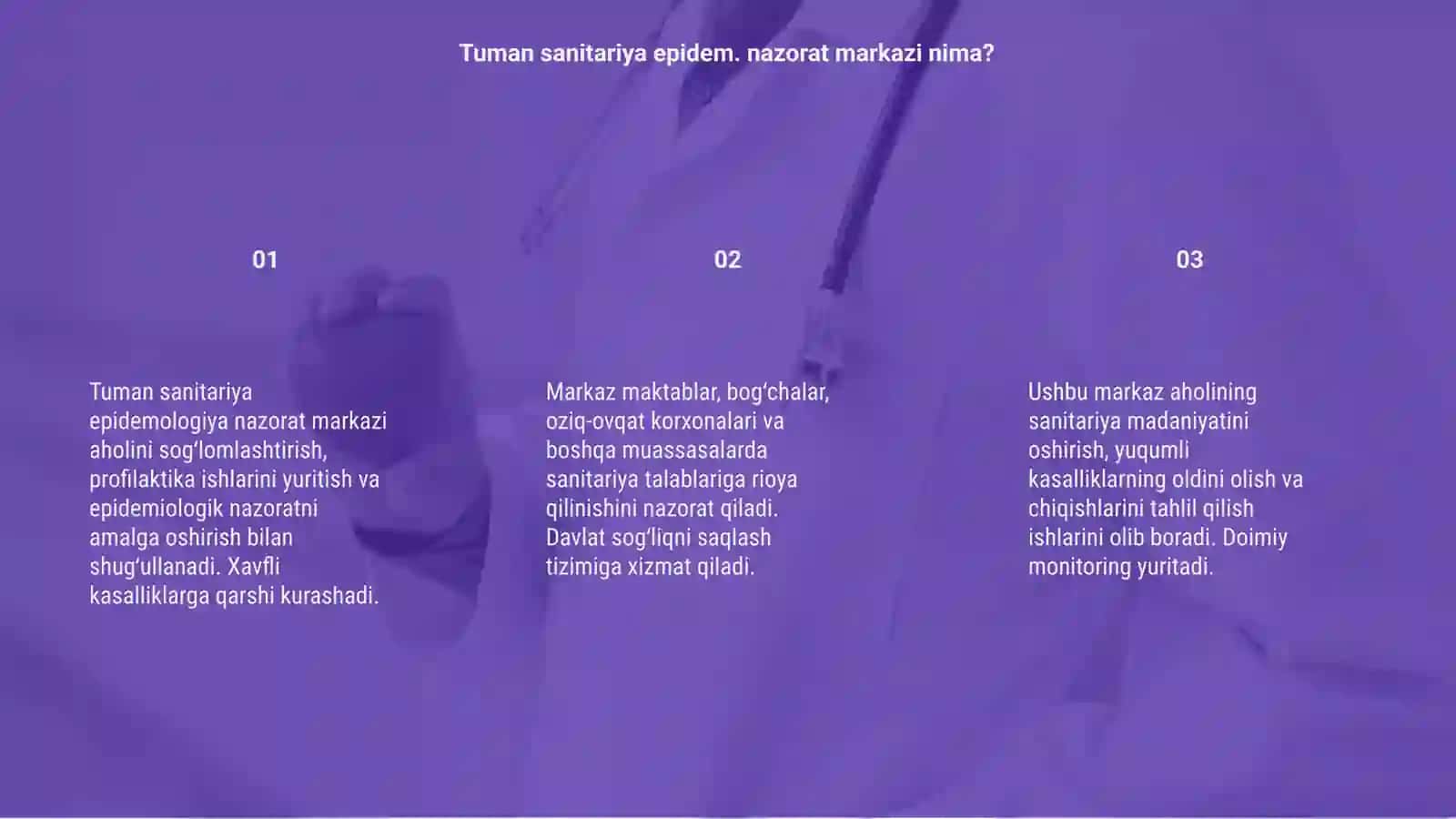 Tuman sanitariya epidimiologiya nazorat markazi 3