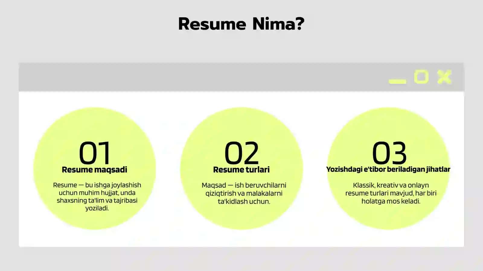 Resume Haqida Taqdimot 3