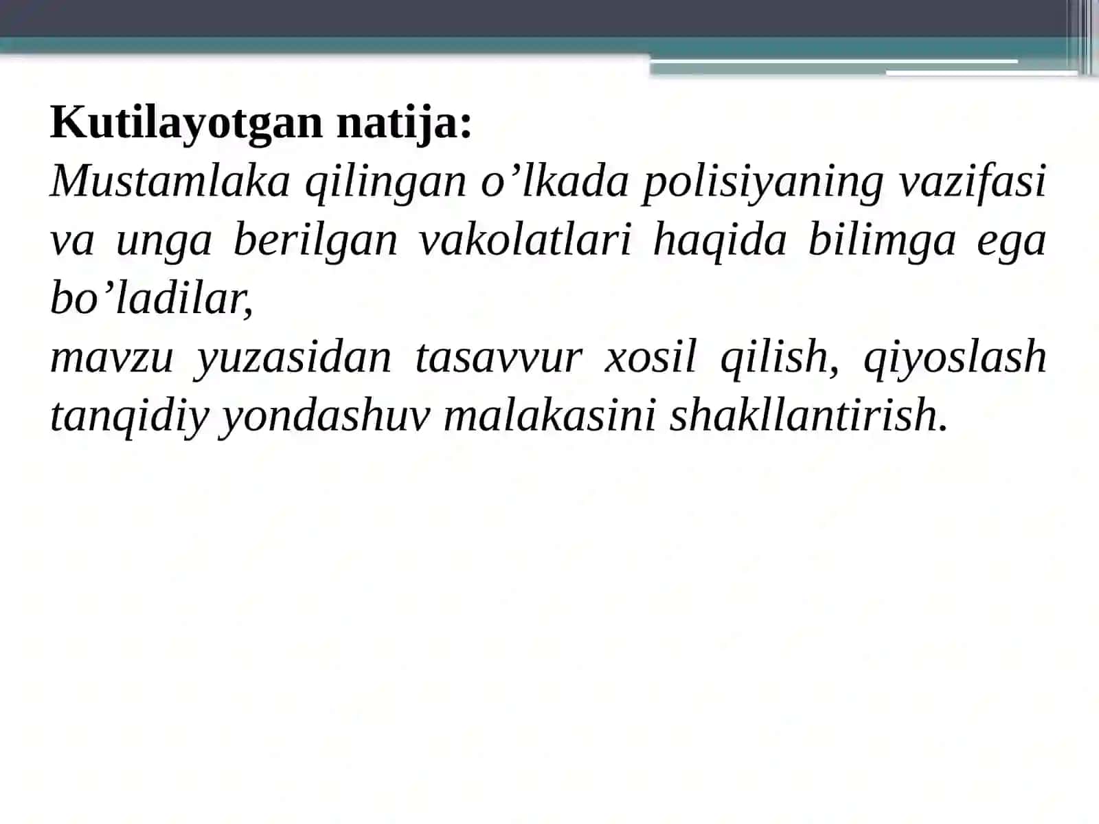 Turkiston Harbiy politsiya tartibotining o`rnatilishi 3
