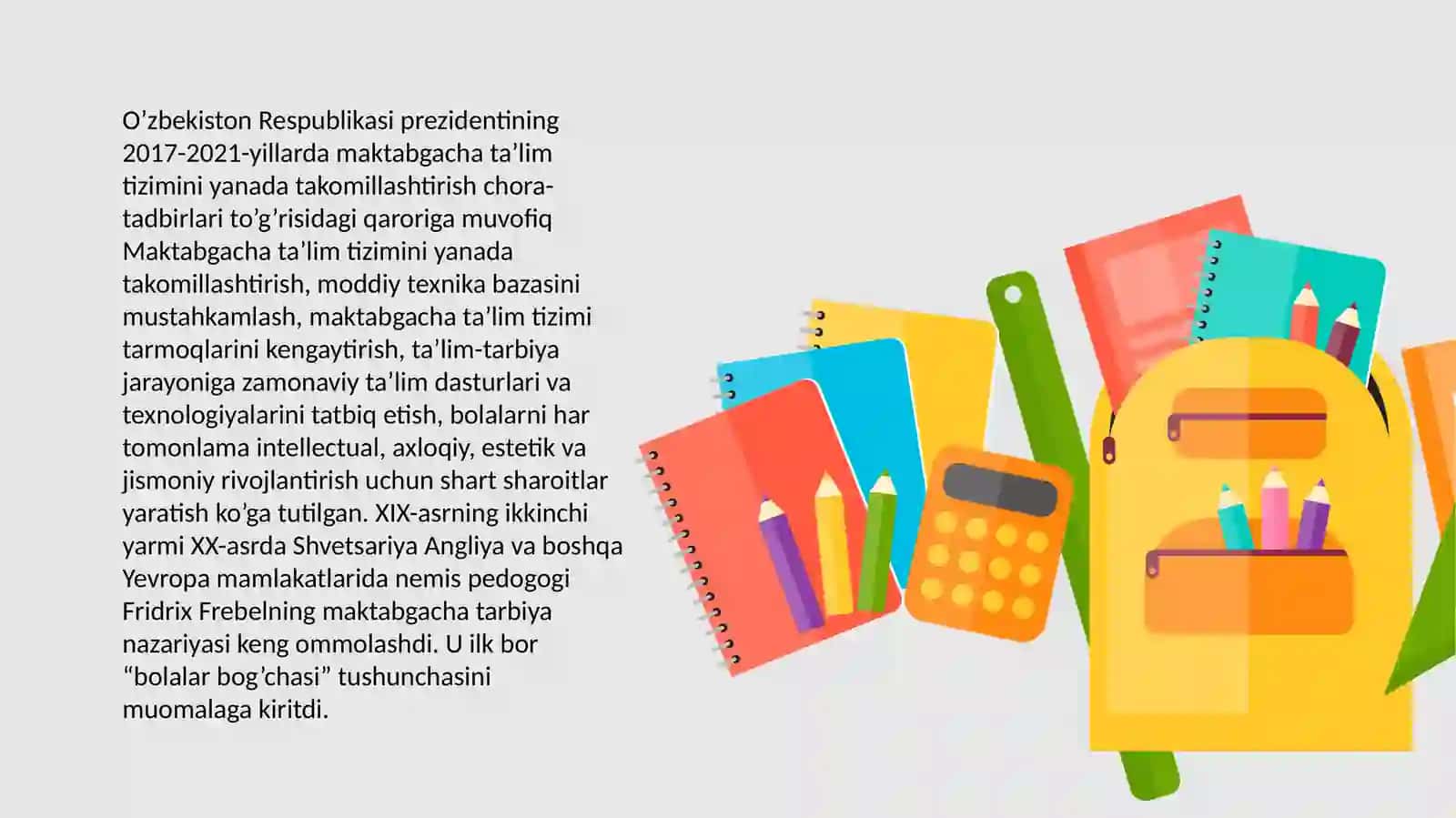 Maktabgacha ta'lim tarixi maktabgacha pedagogika fani sifatida 3