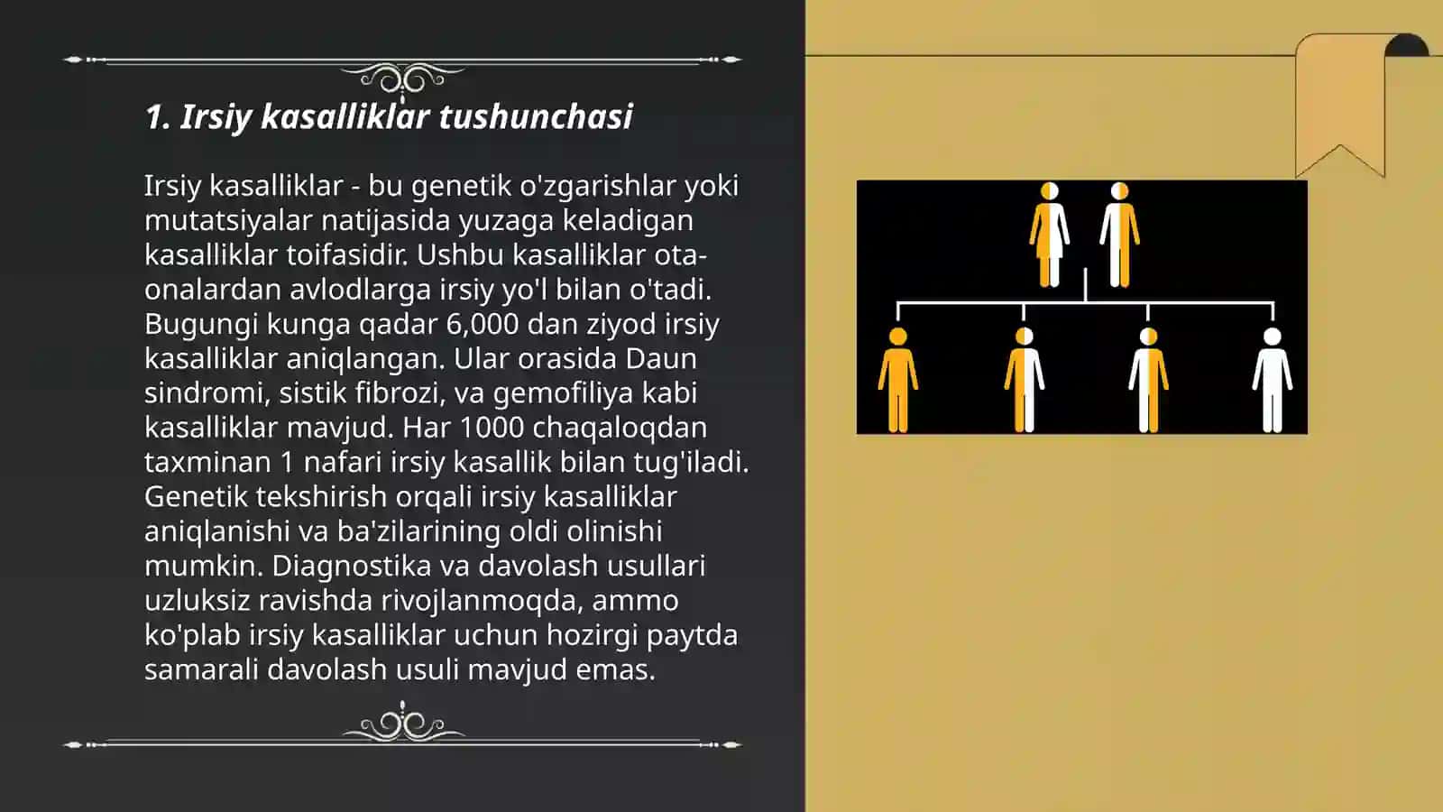 Irsiyat va irsiy kasalliklar 3