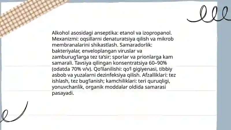 Anseptika turlar 3