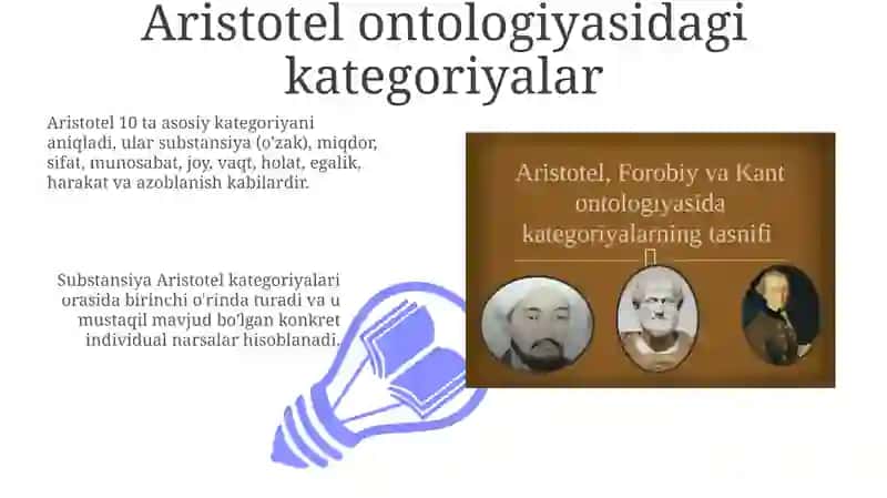 Aristotel ontologiyasidagi kategoriyalar 3