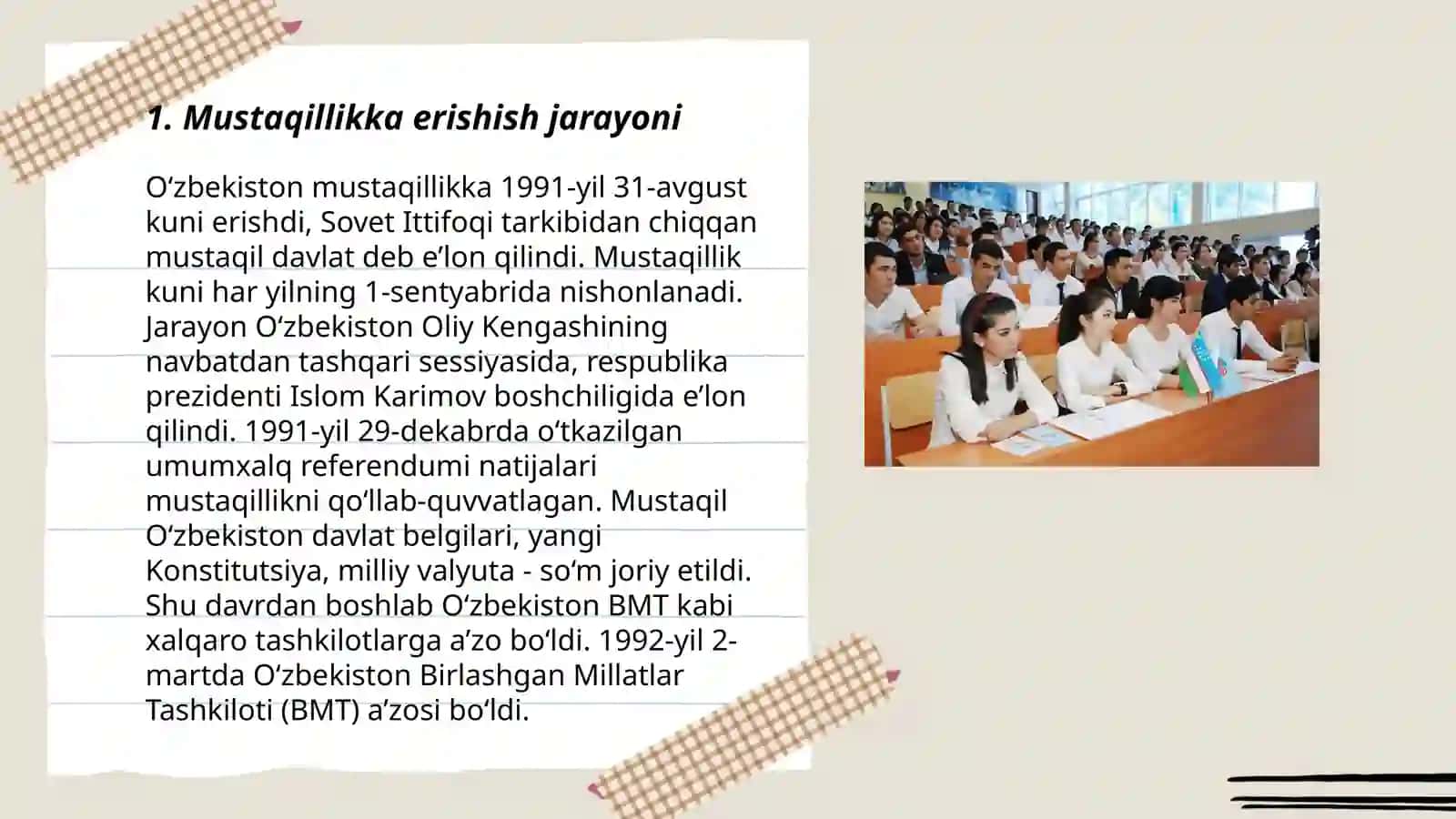 Oʻzbekistonning Mustaqillikka Erishish Jarayoni 3