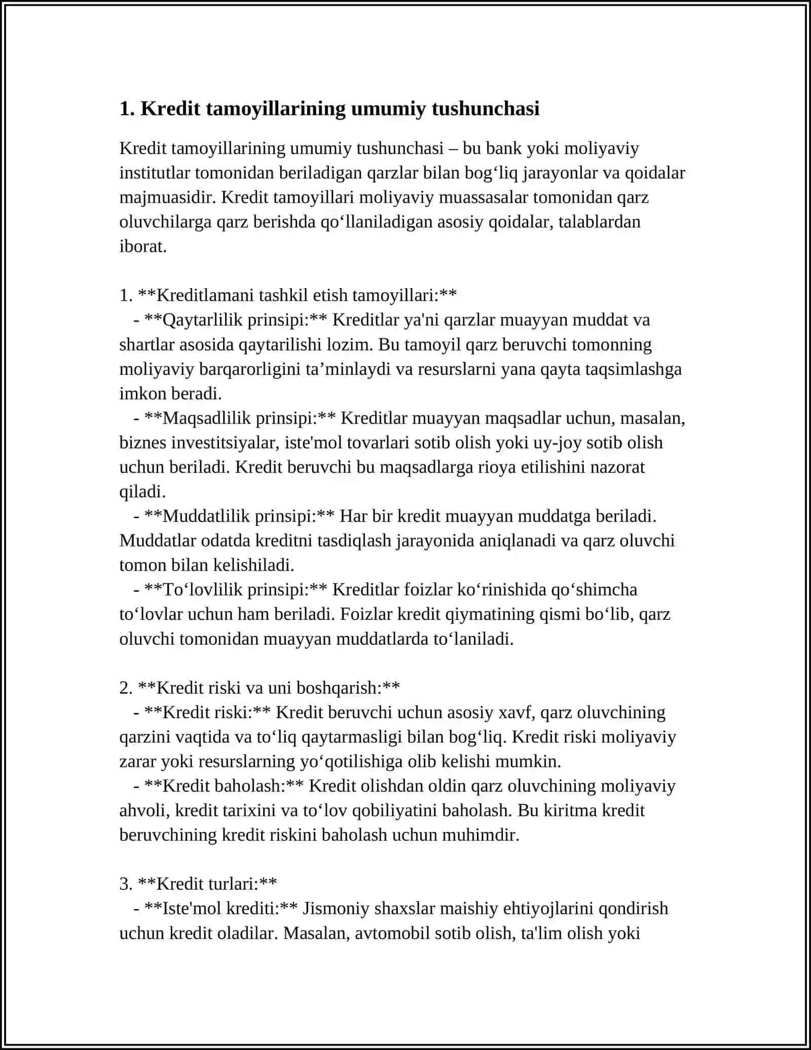 KREDIT TAMOYILLARI 3