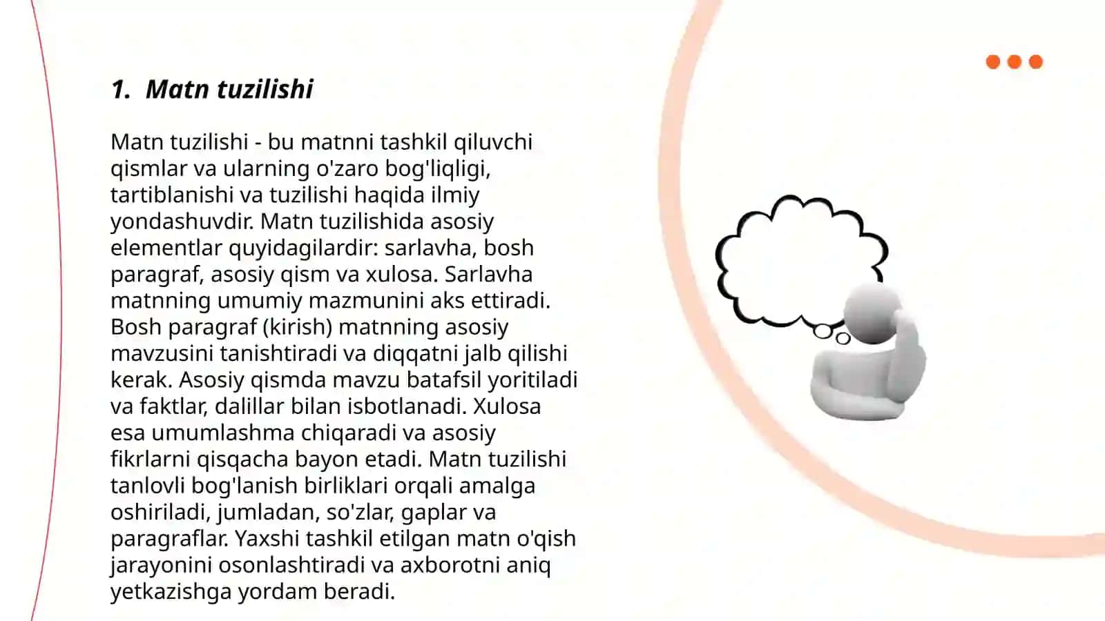 Matn tuzilishi 3