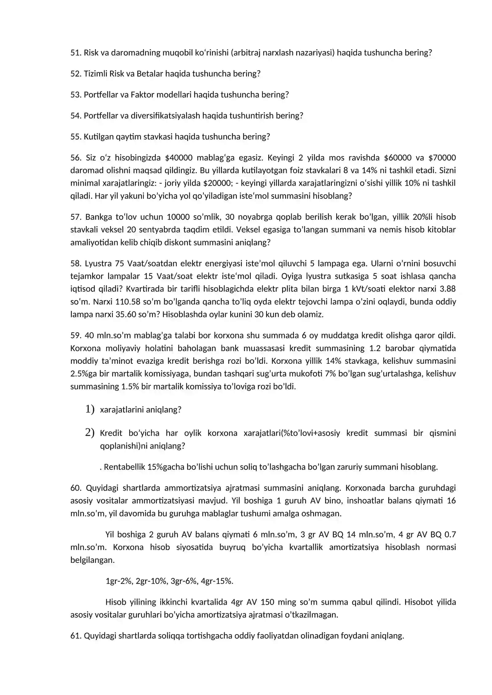 Tayanch so’z va iboralar: murakkab foiz (compound interest) 3