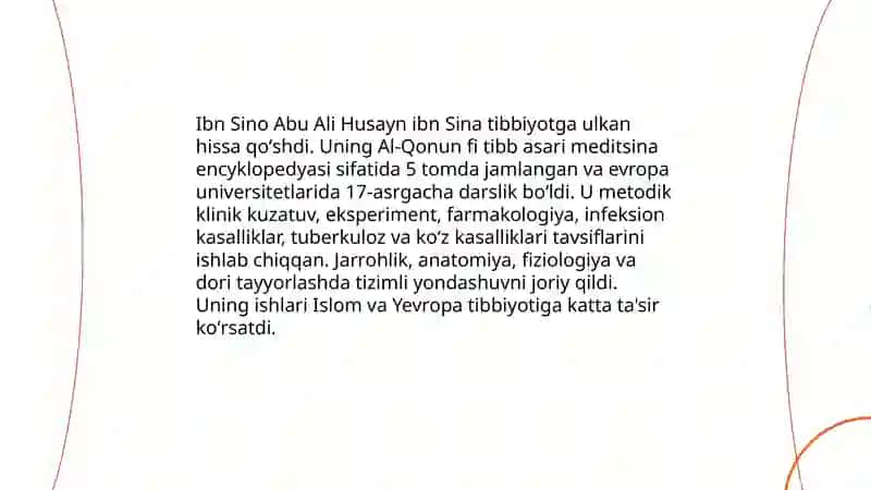 Ibn Sino va Tibbiyot 3