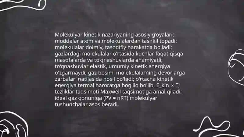 Molekulyar kinetik nazariya 3