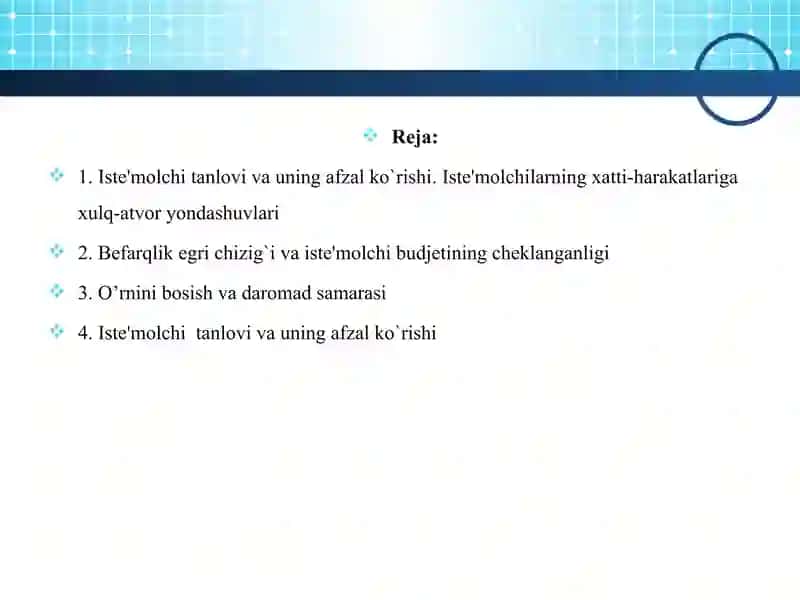 Iste’molchi tanlov nazariyasi 3